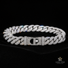 18mm Fancy Cut Inverted Diamond Chain Necklace - 22" White Gold