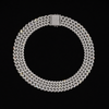 2-Row Double Cuban Link Chain – Front View