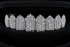 VVS1 Moissanite 8-Tooth Grillz Set - Silver