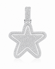 VVS1 Moissanite Star Pendant - Silver