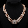 VVS1 Moissanite Miami Cuban Choker - Gold