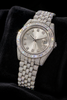 Super Clone Moissanite Rolex Datejust - Silver