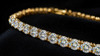 VVS1 Moissanite Tennis Bracelet - Gold