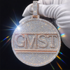 VVS1 Moissanite Custom Initials Medallion