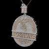 VVS1 Moissanite Custom Round Name Pendant