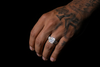 VVS1 Moissanite Signet Ring - Silver