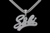 VVS1 Moissanite Lion Head Pendant - Silver