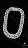 VVS1 Moissanite Box Chain - Silver