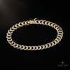 VVS1 Moissanite Cuban Link Chain 12mm - Silver