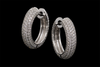 VVS1 Moissanite Hoop Earrings - Silver