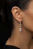 VVS1 Moissanite Round Stud Earrings - Silver