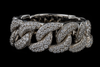 VVS1 Moissanite Baguette Band Ring - Silver