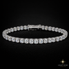 12.0mm 2row Square Necklace - 22" Rose Gold