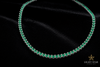 12mm 2row Round Necklace - 24" White Gold