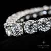 14mm 2-row Square Bracelet - 8.5" White Gold