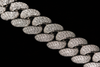 14mm 2-row Square Necklace - 20" Rose White