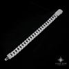 12.20mm Baguette Necklace - 22" White Gold