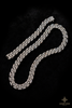20mm Fancy Cut Diamond Necklace - 24" Rose Gold