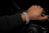 18mm Round + Baguette Bracelet - 7.5" White Gold
