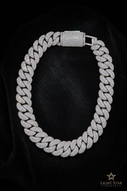 22.5mm Cross Infinity Link Chain Necklace - 22" Yellow White
