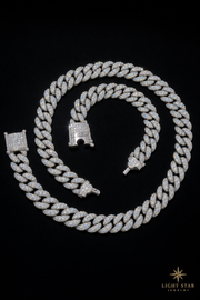18mm Round Flat Link Necklace - 22" Rose Gold