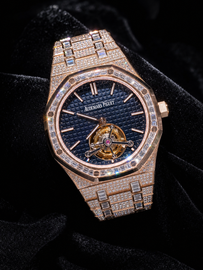 Super Clone Moissanite Royal Oak Tourbillon - Rose Gold