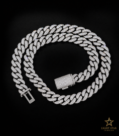 VVS Lab Moissanite Baguette Chain