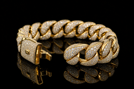 6.0mm Cuban Link Bracelet - 7" White Gold