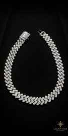 6.0mm Cuban Link Necklace - 20" White Gold