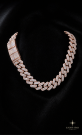 10.0mm 2row Round ARC Necklace - 18" White Gold