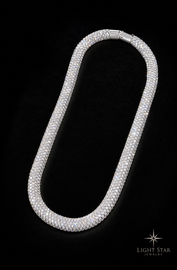 5mm Ball Chain Necklace - 18" White Gold