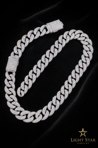 22mm Middle Baguette Capsule Link Necklace - 20" Rose Gold