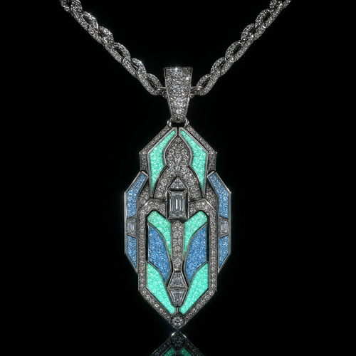 Glow-in-the-Dark Custom Pendant – Front View