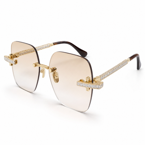 Iced-Out Buffs - Gold / Clear Lens
