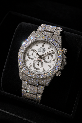 Super Clone Moissanite Rolex Daytona - Steel
