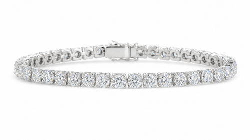 VVS1 Moissanite Tennis Bracelet - Silver