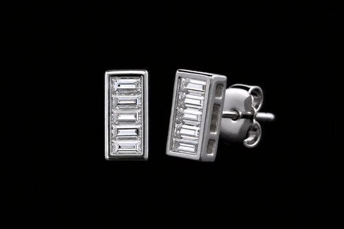Baguette Stud Earrings
