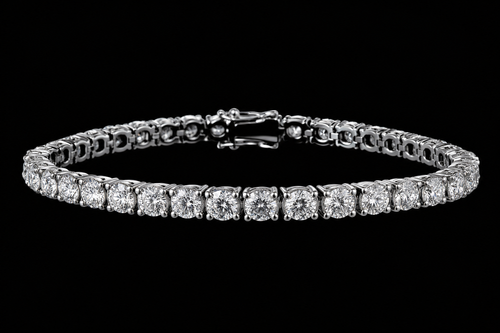 VVS1 Moissanite Tennis Bracelet - Silver