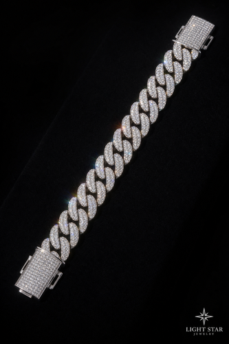14.0mm 3-lines ARC Necklace - 20" Yellow Gold