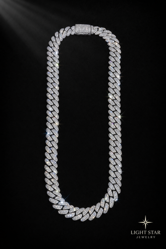 14.0mm 3-lines ARC Necklace - 22" Yellow Gold