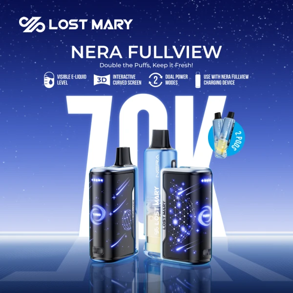 Lost Mary Nera Fullview 70K Disposable Kit - $14.99 each