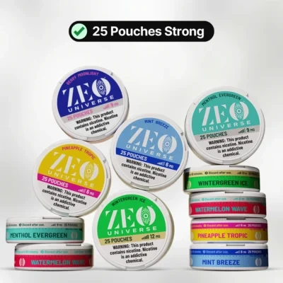 Zeo Universe Nicotine Pouches 9mg & 12mg - Sale $2.99 each