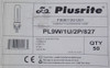 Plusrite CF9S-827 PL9W/1U/2P/827 9W 2Pin Compact Fluorescent Lamp (Lot of 10) - New