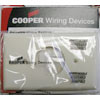 Cooper 5131A 1 Gang Single Receptacle Wallplate (Lot of 25) - New