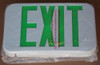 Lithonia EXG LED EL M6 Green/White Thermoplastic Emergency Exit Sign