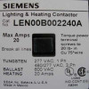 Siemens LEN00B002240A 20 Amp 240V 2 Pole Lighting Contactor Open