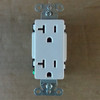 Hubbell DR20WHI Deco Duplex Receptacle, 20A, 125V, White - New