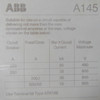 ABB A145-30 250 Amp 3 Pole 120 Volt Coil Magnetic Contactor - Used