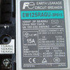 Fuji EW125RAGU-3P015 3 Pole 15 Amp Earth Leakage Circuit Breaker - Used