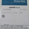 10PC Thomas & Betts Omni-PLus OPOD4OW Duplex Adapter 4 Ports - New